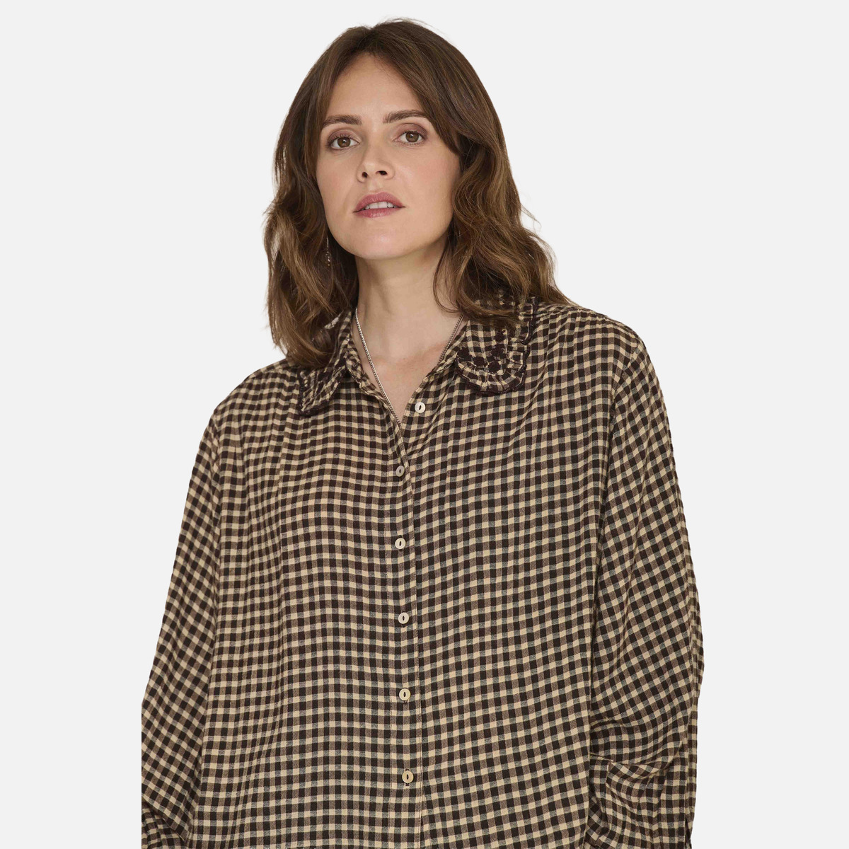 Blouse CAFIE checks, MKT STUDIO