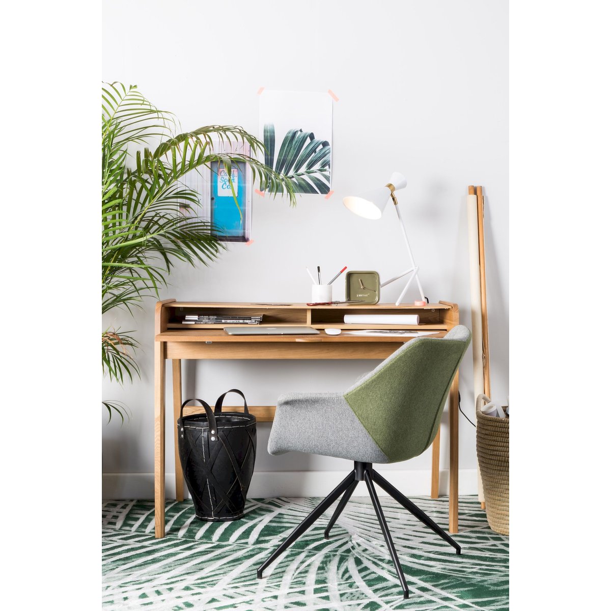 Lampe Shady en métal blanc, ZUIVER