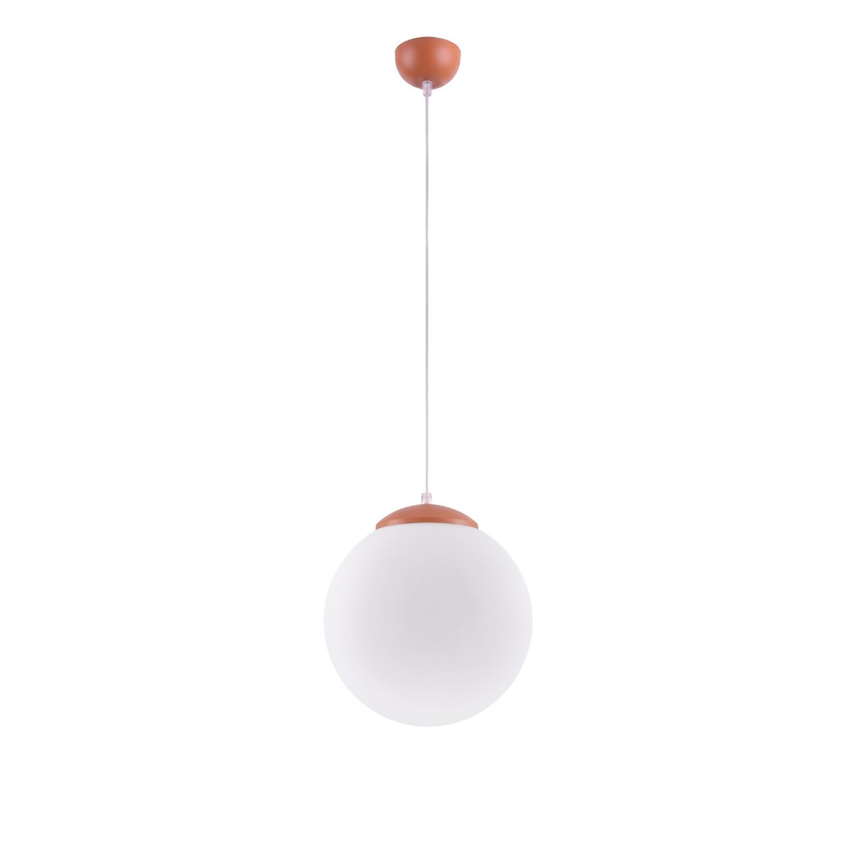 Suspension Acier Ocre Rouge E27 1 Ugo ocre rouge, EDEN