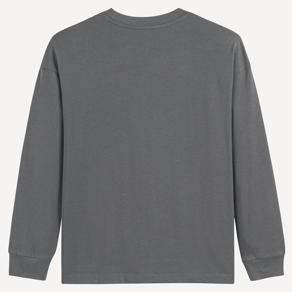 T-shirt manches longues imprimé montagnes gris anthracite, LA REDOUTE COLLECTIONS