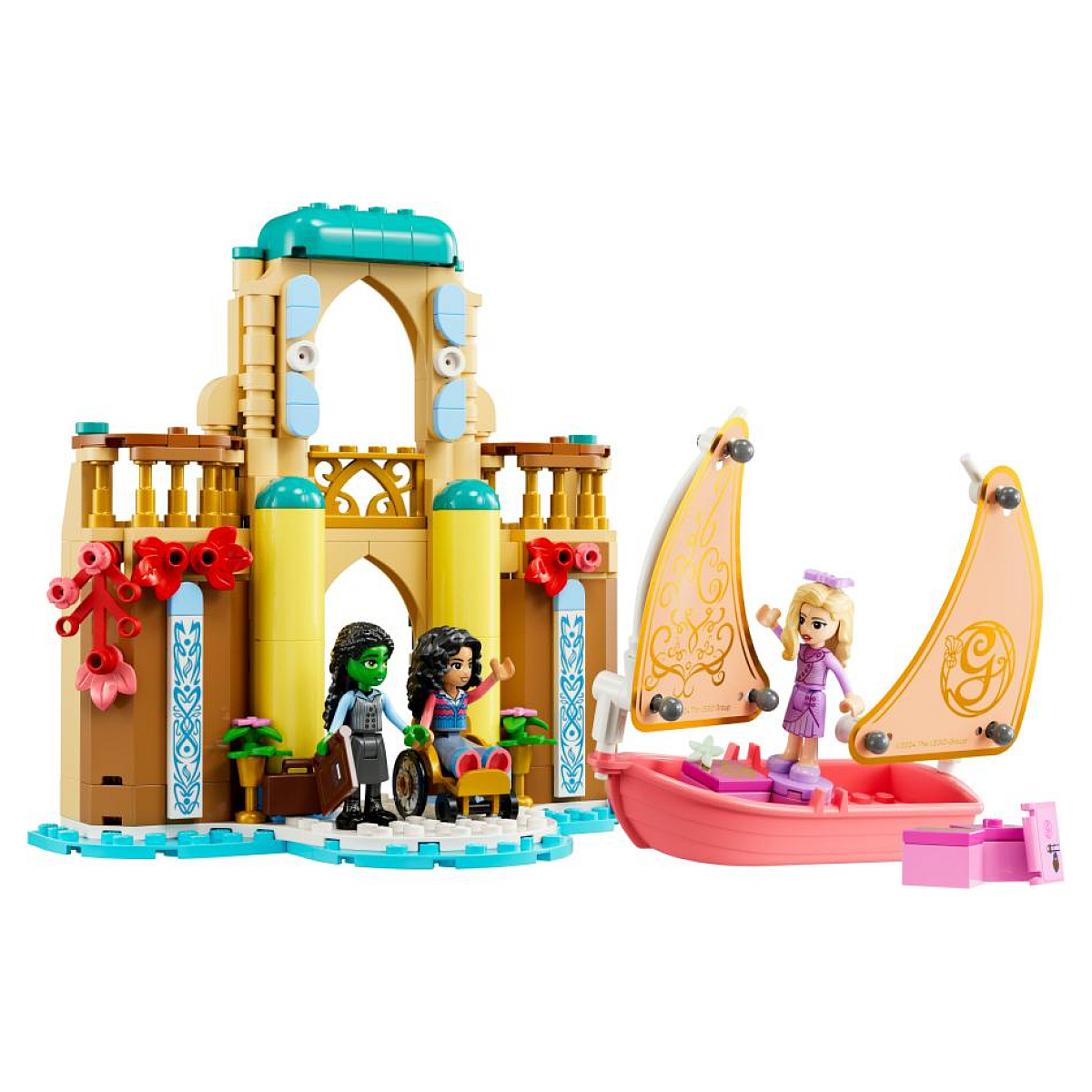 LEGO Wicked - Glinda, Elphaba et Nessarose à l'université de Shiz - 75681 rose pâle, LEGO