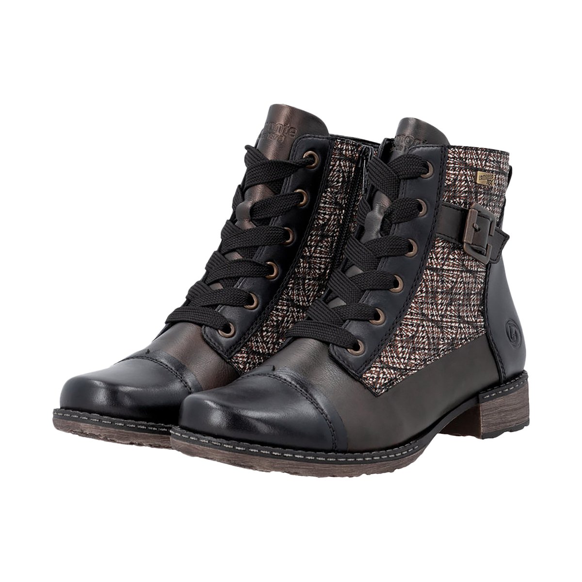 Bottines à Lacets Et Zip Odeon metalic, REMONTE