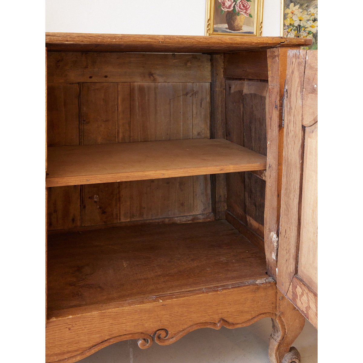 Buffet ancien en chêne massif Gilbert N°1847 - Bon état bois clair, DEBONGOUT