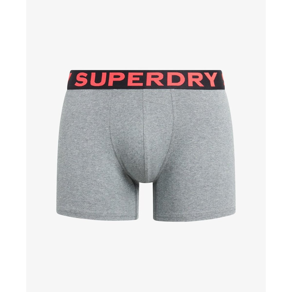 Lot de trois caleçons gris noos chiné, SUPERDRY