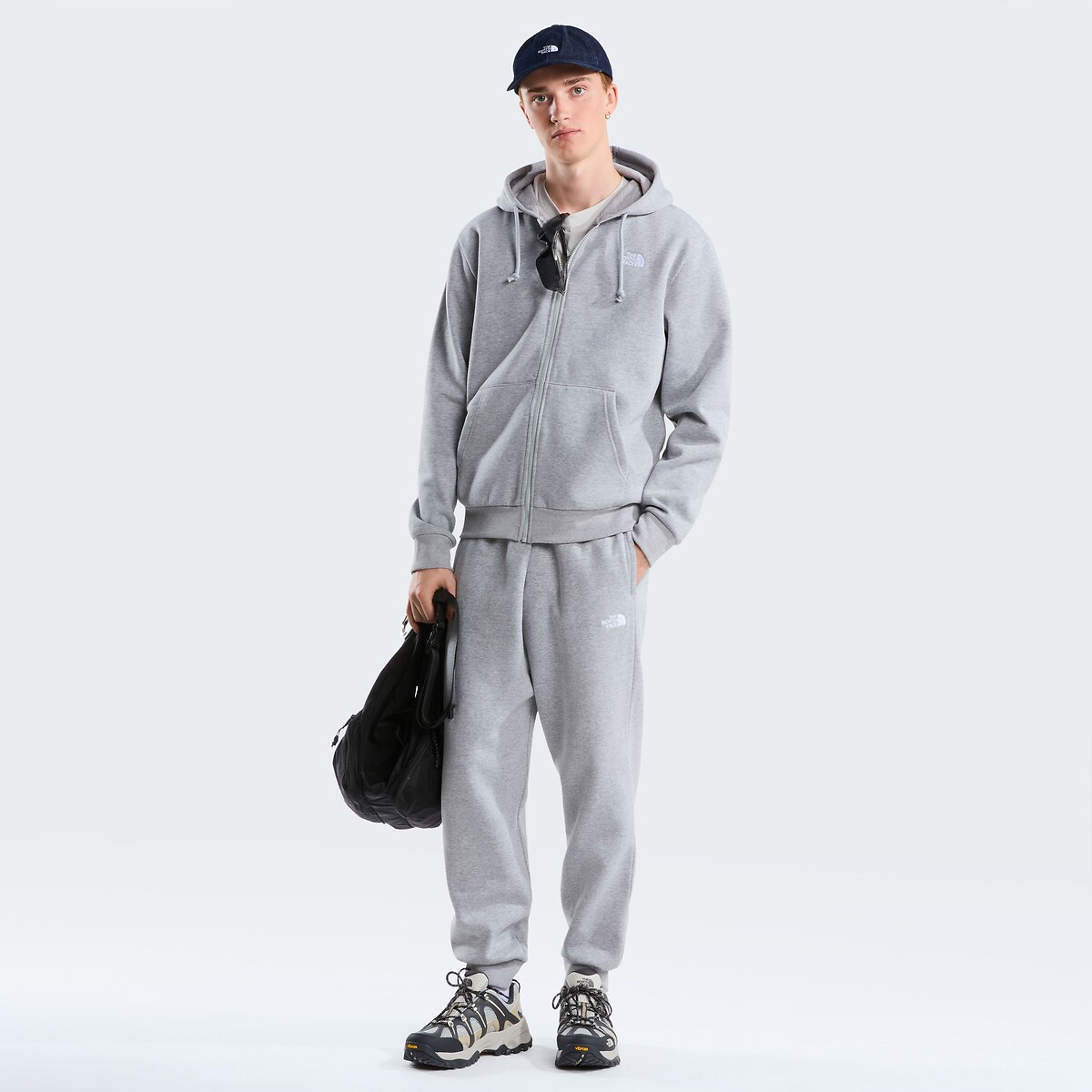 Sweat à capuche zippé, SIMPLE DOME gris, THE NORTH FACE