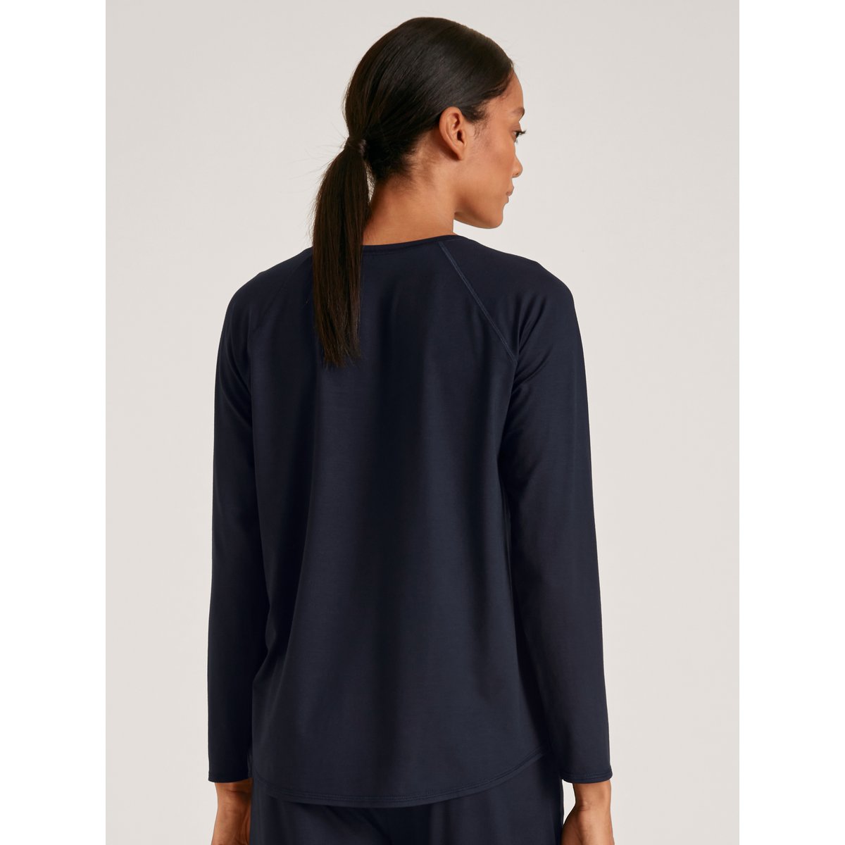 T-shirt à manches longues manches longues Modal DEEPSLEEPWEAR BALANCING bleu lapis foncé, CALIDA