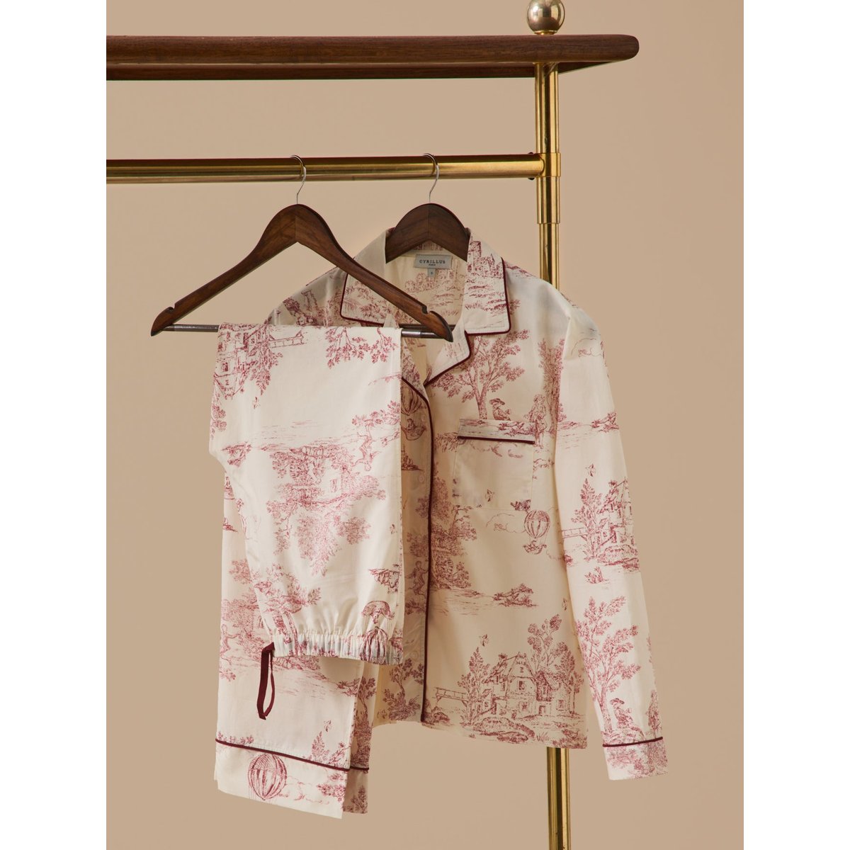 Pyjama  esprit toile de Jouy jouy bordeaux, CYRILLUS