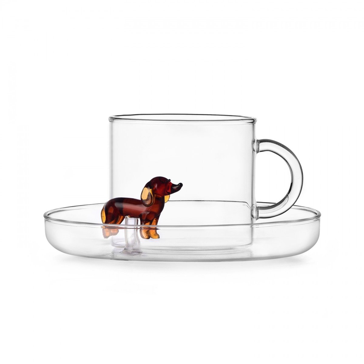 Tasse à thé Teckel Dogs transparent, ICHENDORF
