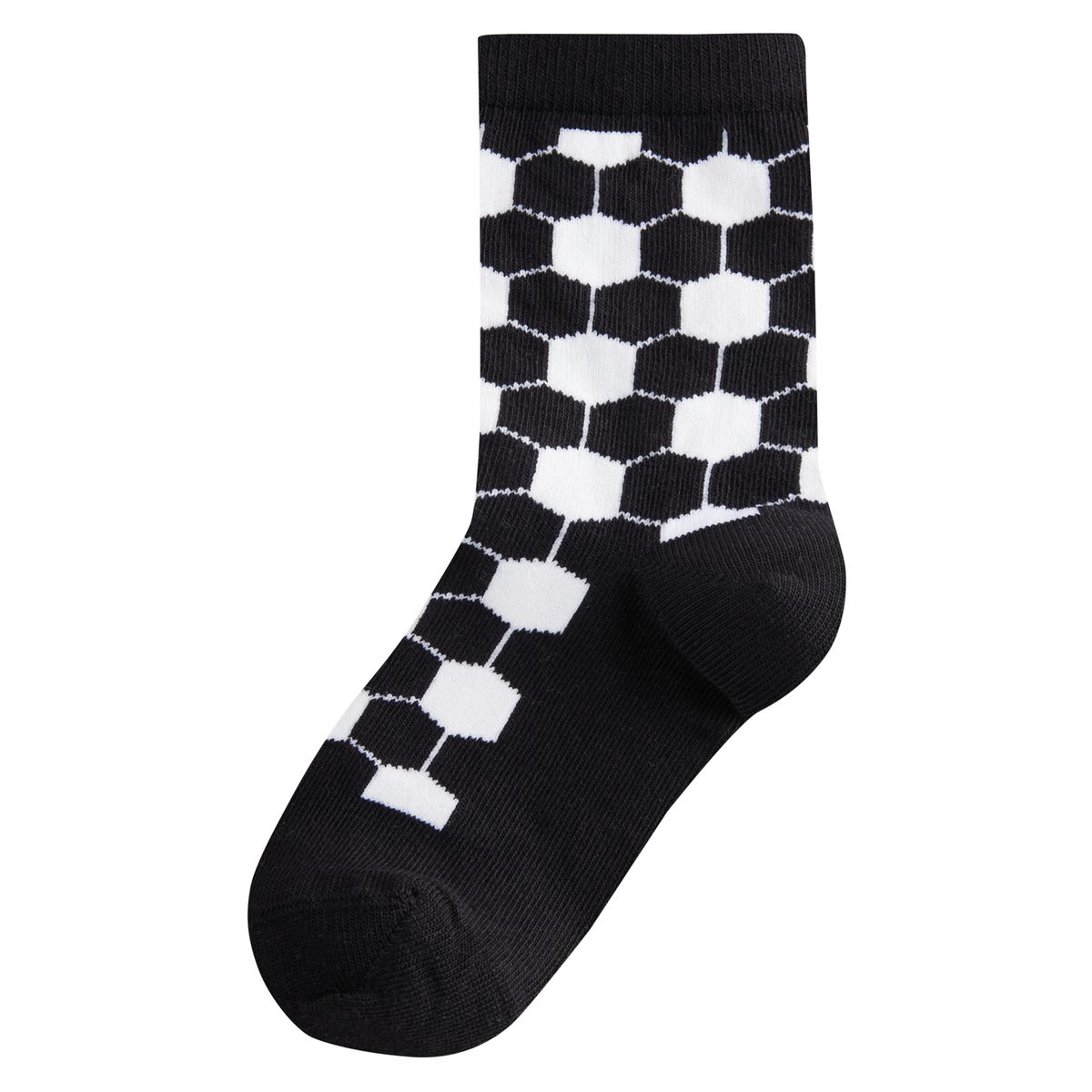 Chaussettes en coton majoritaire, lot de 7 ballon de football noir/gris/blanc, NEXT