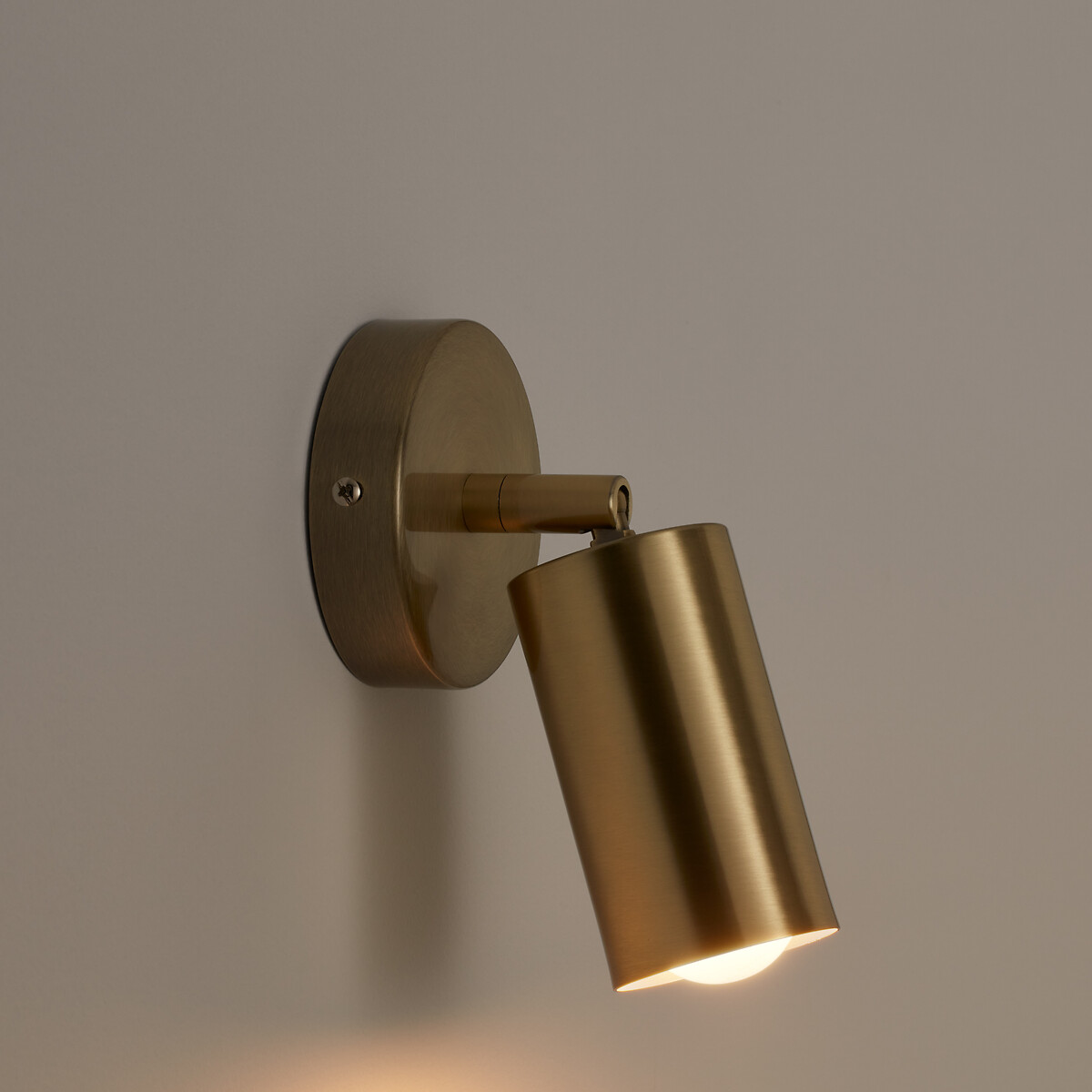 Verstelbare spot wandlamp in ijzer, Projoto messing, LA REDOUTE INTERIEURS