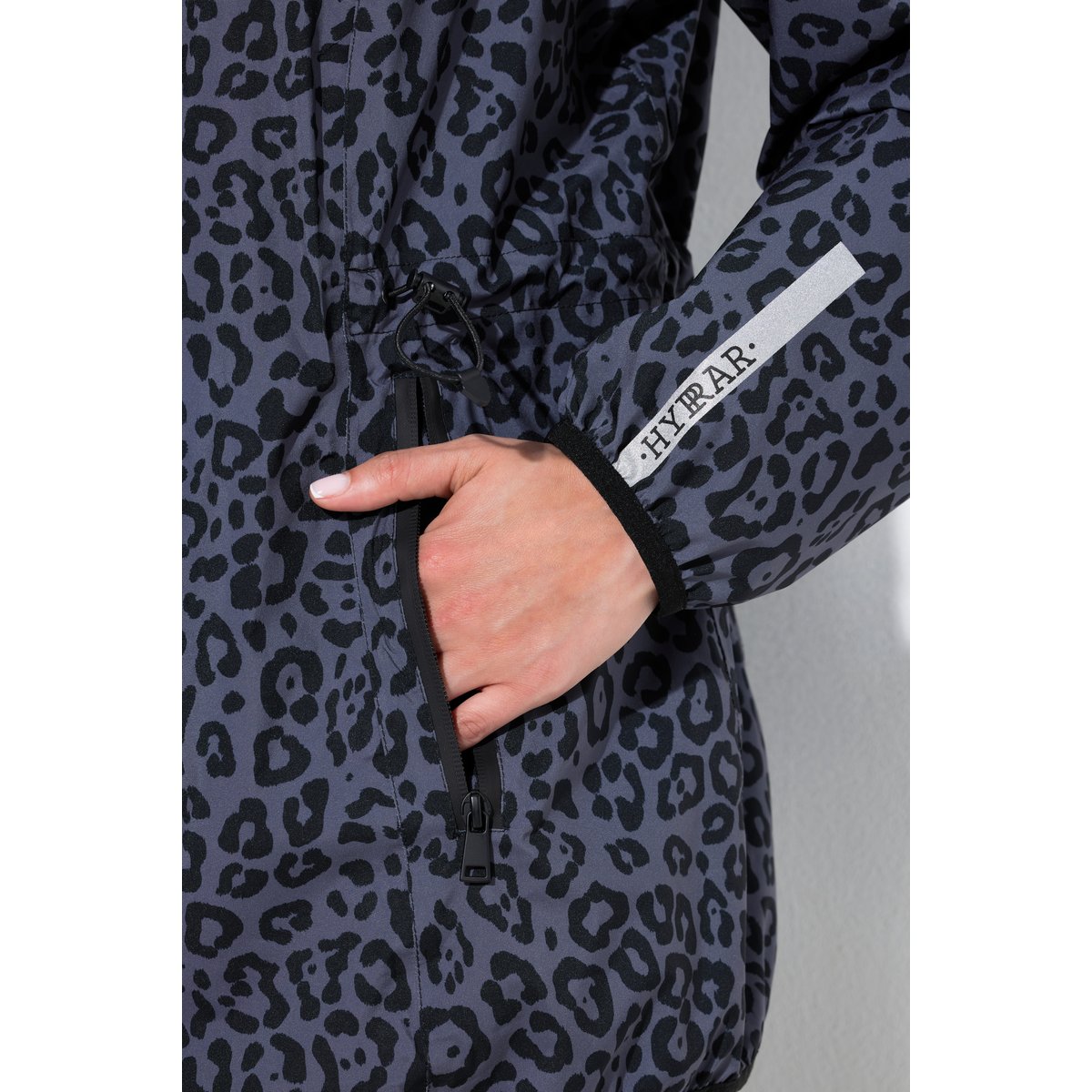 Veste de pluie imperméable, motif léopard noir, ULLA POPKEN