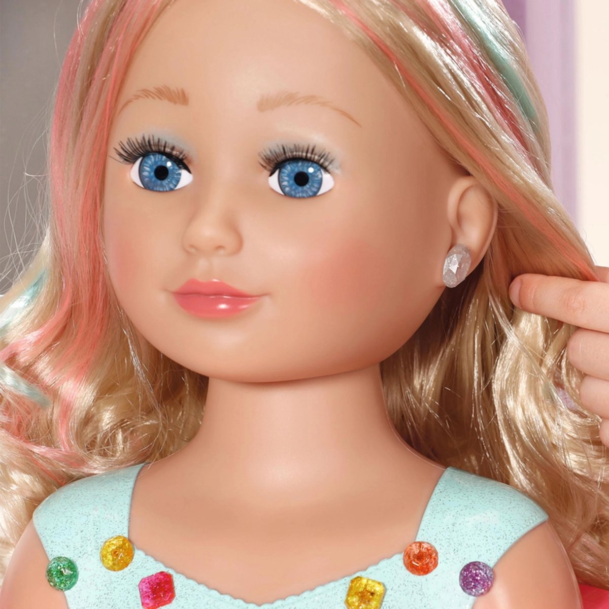 Tête à coiffer Princesse avec maquillage et accessoires multicolore, ZAPF CREATION