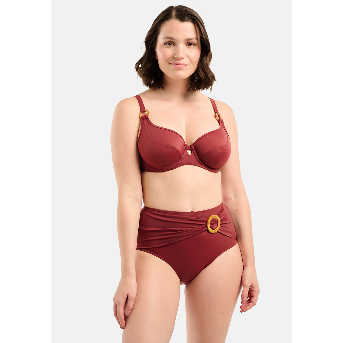 Bikini-Oberteil Elevated Basics granatrot, SANS COMPLEXE