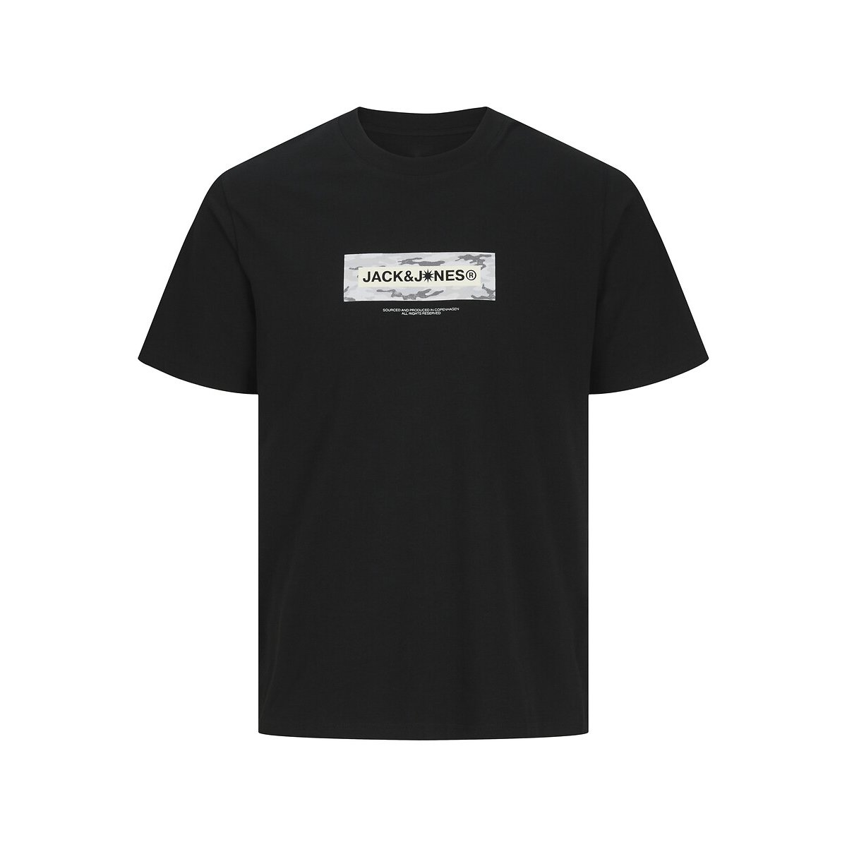 T-shirt maniche corte nero , JACK & JONES JUNIOR