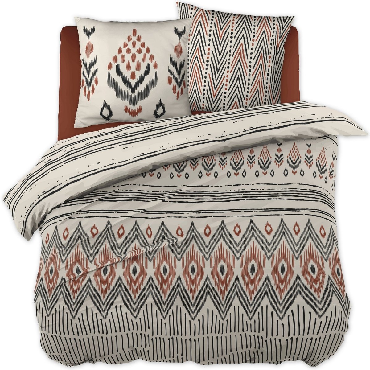 Parure Housse de couette Ethnic beige, EDEN