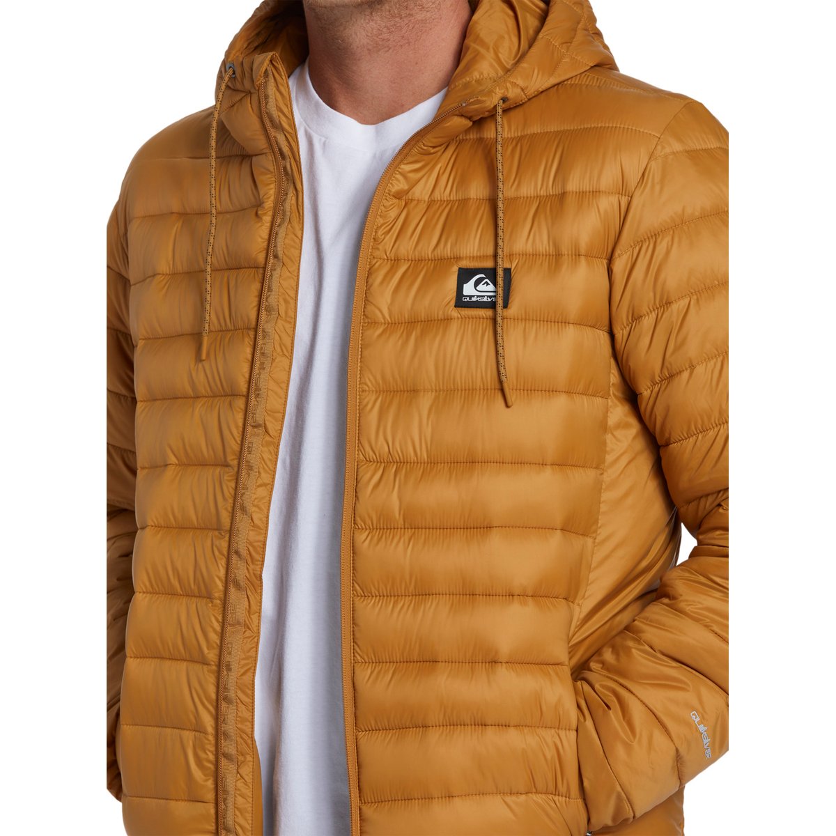 Doudoune à capuche marron bone brown, QUIKSILVER