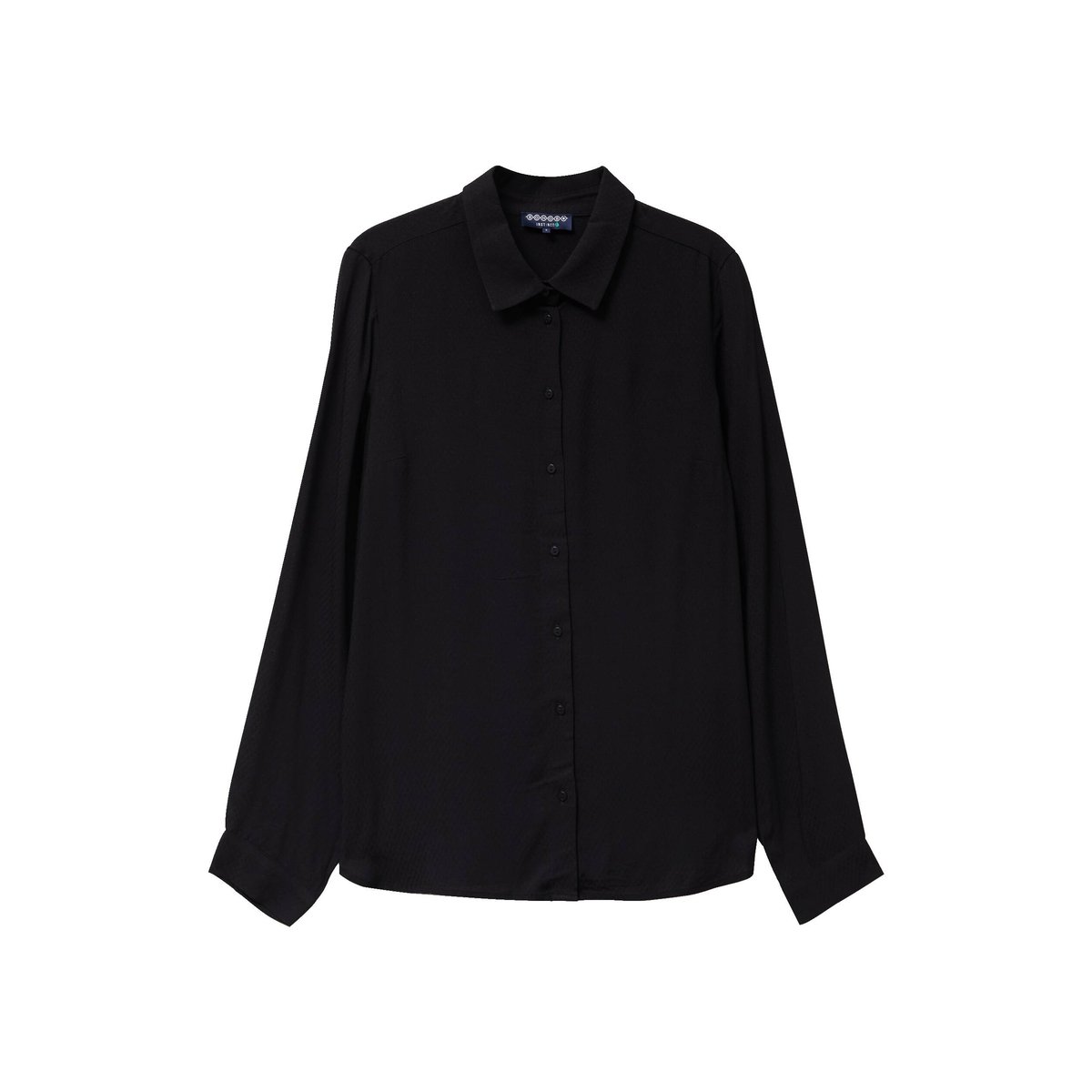 Chemise manches longues fluide noir, BONOBO