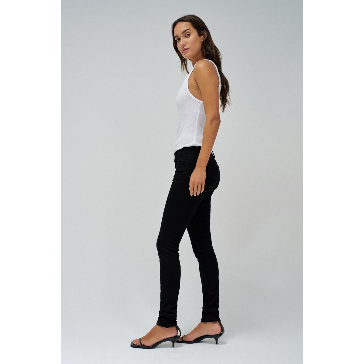 JEAN WONDER PUSH UP SKINNY noir, SALSA JEANS