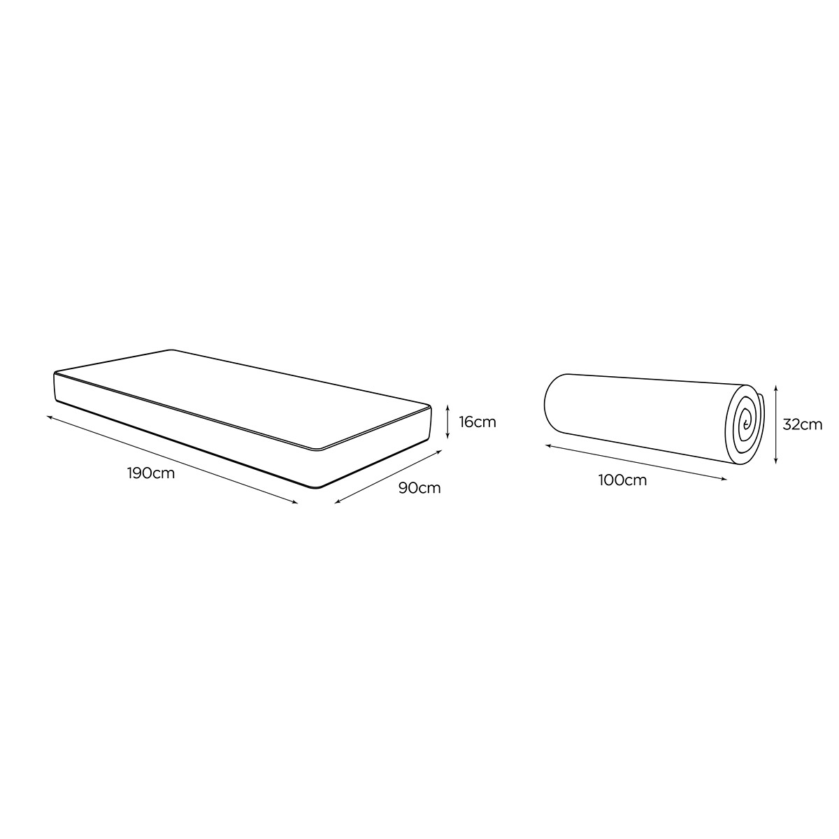 Jay-Be® QUEST™ Q1 e-Sprung™ Eco-Friendly Children's Mattress turquoise/white, JAY-BE