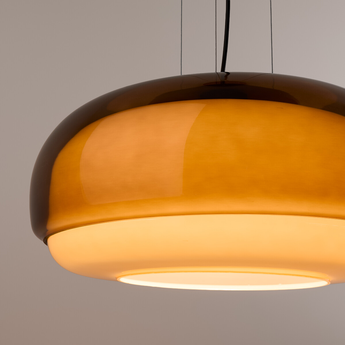 Lámpara de techo de cristal de color Ø45 cm, Kinoko ámbar, LA REDOUTE INTERIEURS