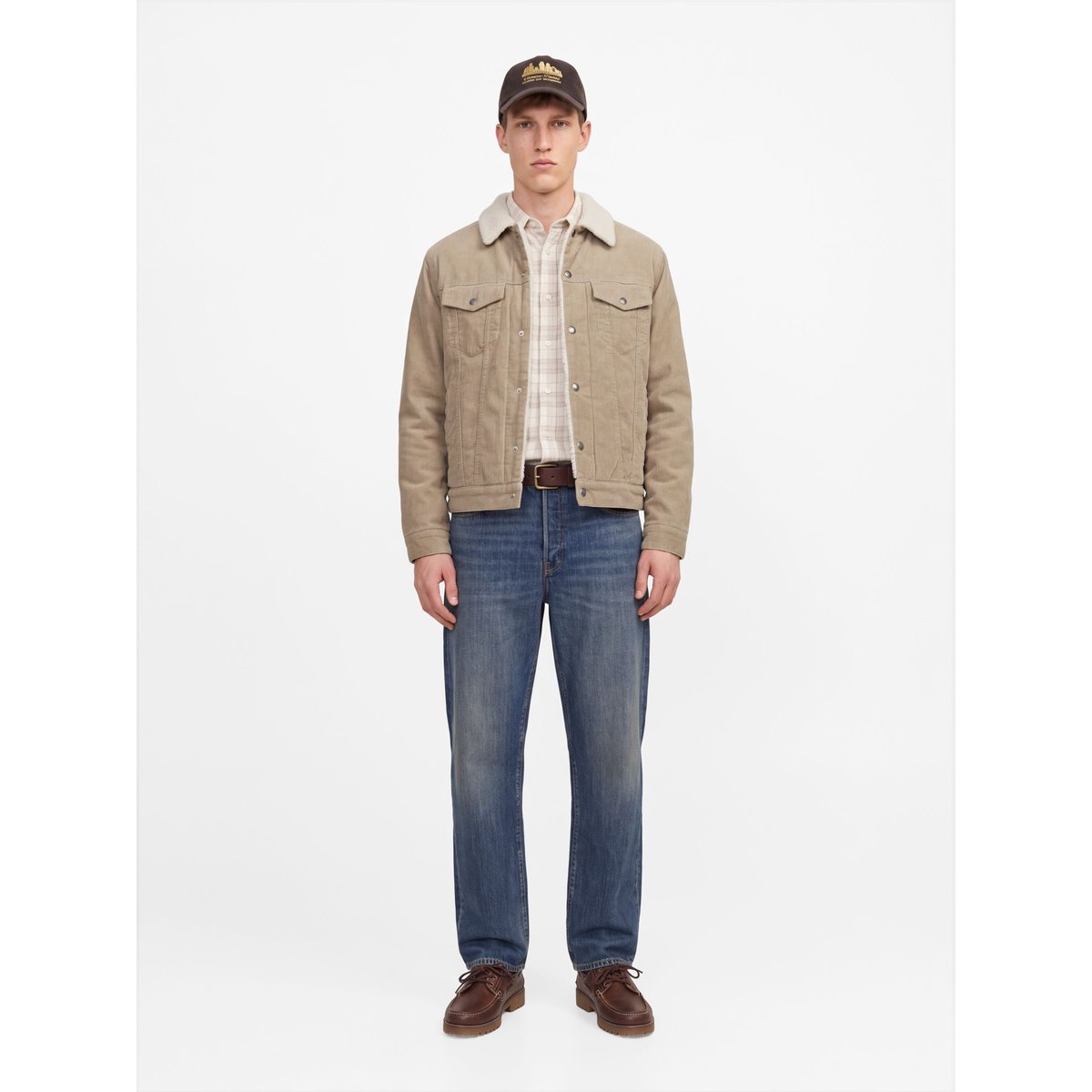 Veste jaune - plaza taupe 1, JACK & JONES