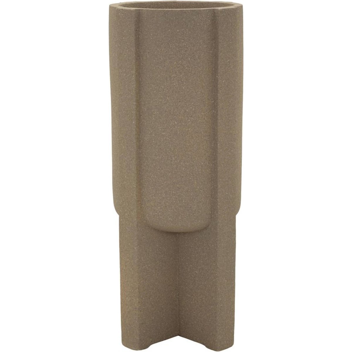 Vase sculptural d'extérieur MODERN marron, RECOLLECTION