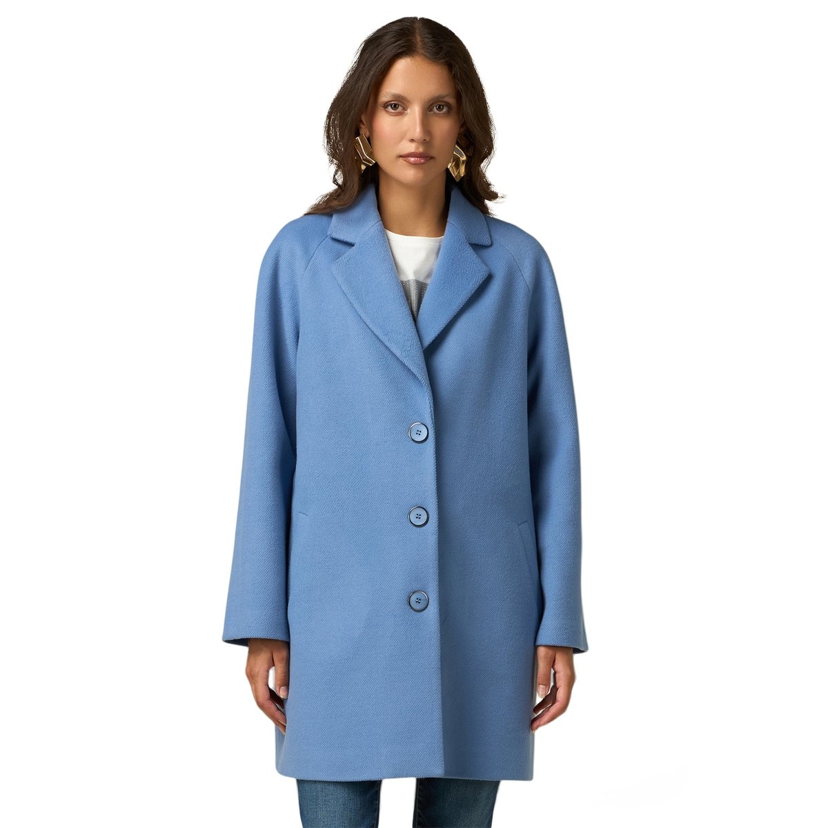 Cloth coat burgundy, OLTRE