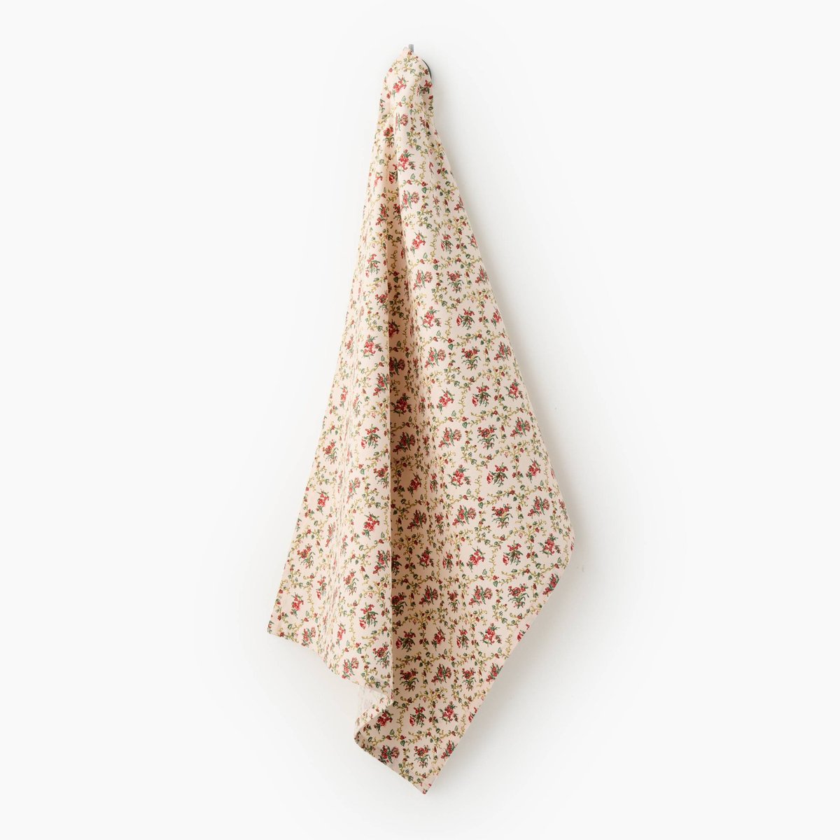 Torchon imprimé toile de Jouy, 50x70cm 100% coton recyclé off white, MONOPRIX