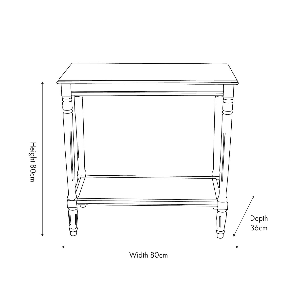 Hawthorne Pine Wood Console Table olive green, SO'HOME