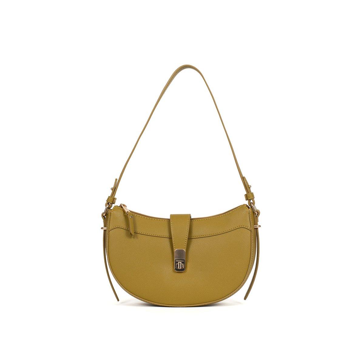 Sac porté épaule 1 anse LYS vert anis, HEXAGONA