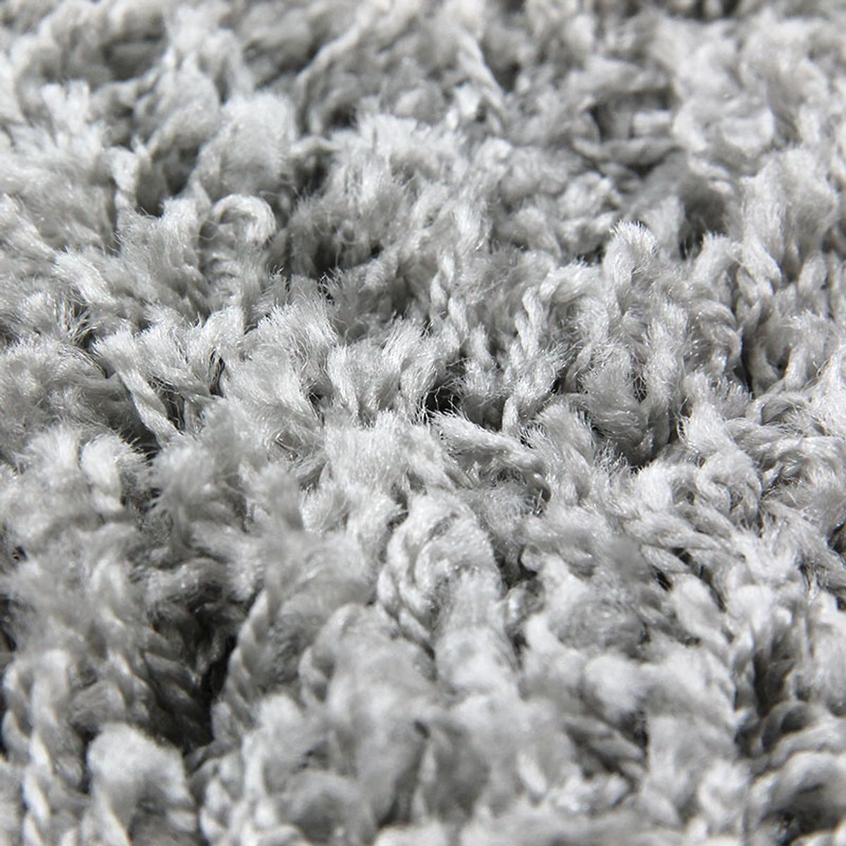Tapis à poils longs toucher laineux DOMINO gris, THE DECO FACTORY