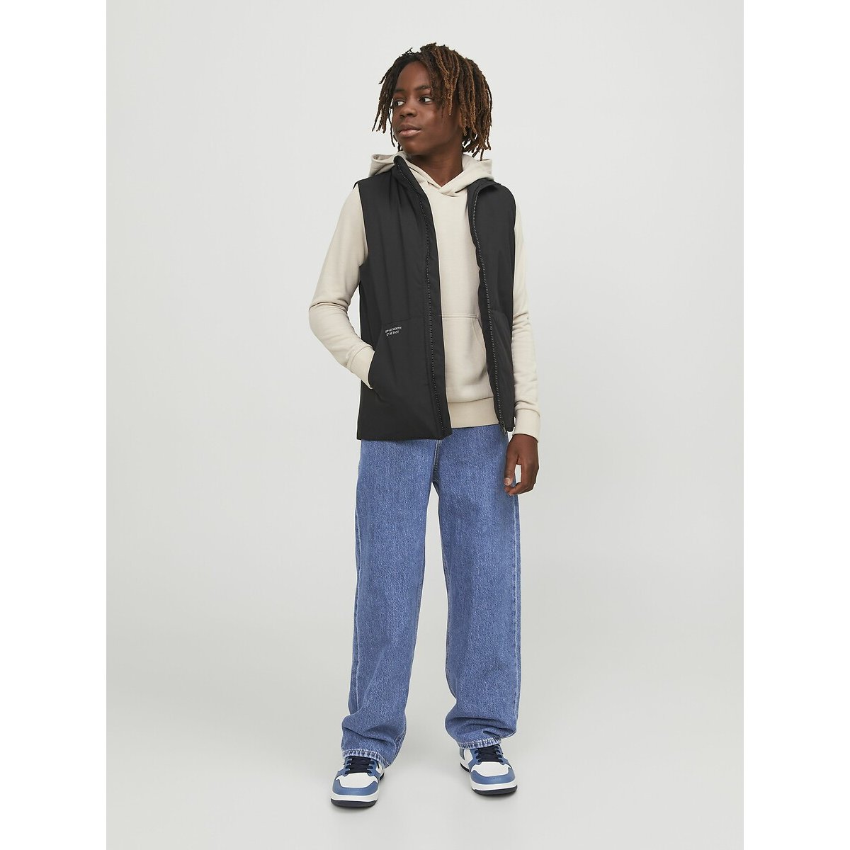 Wide Leg Jeans denim blue, JACK & JONES JUNIOR