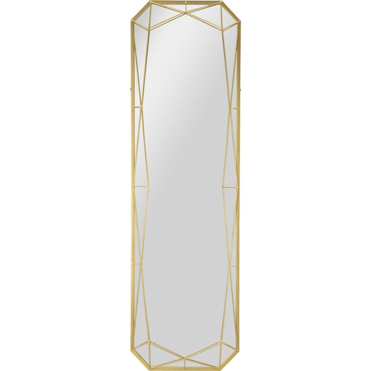 Miroir sur pied en fer ajouré GLAM doré, RECOLLECTION