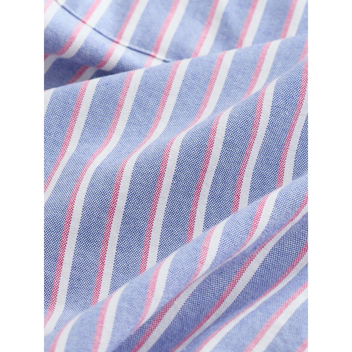 Chemise oxford manches longues à rayure bleu, NEXT