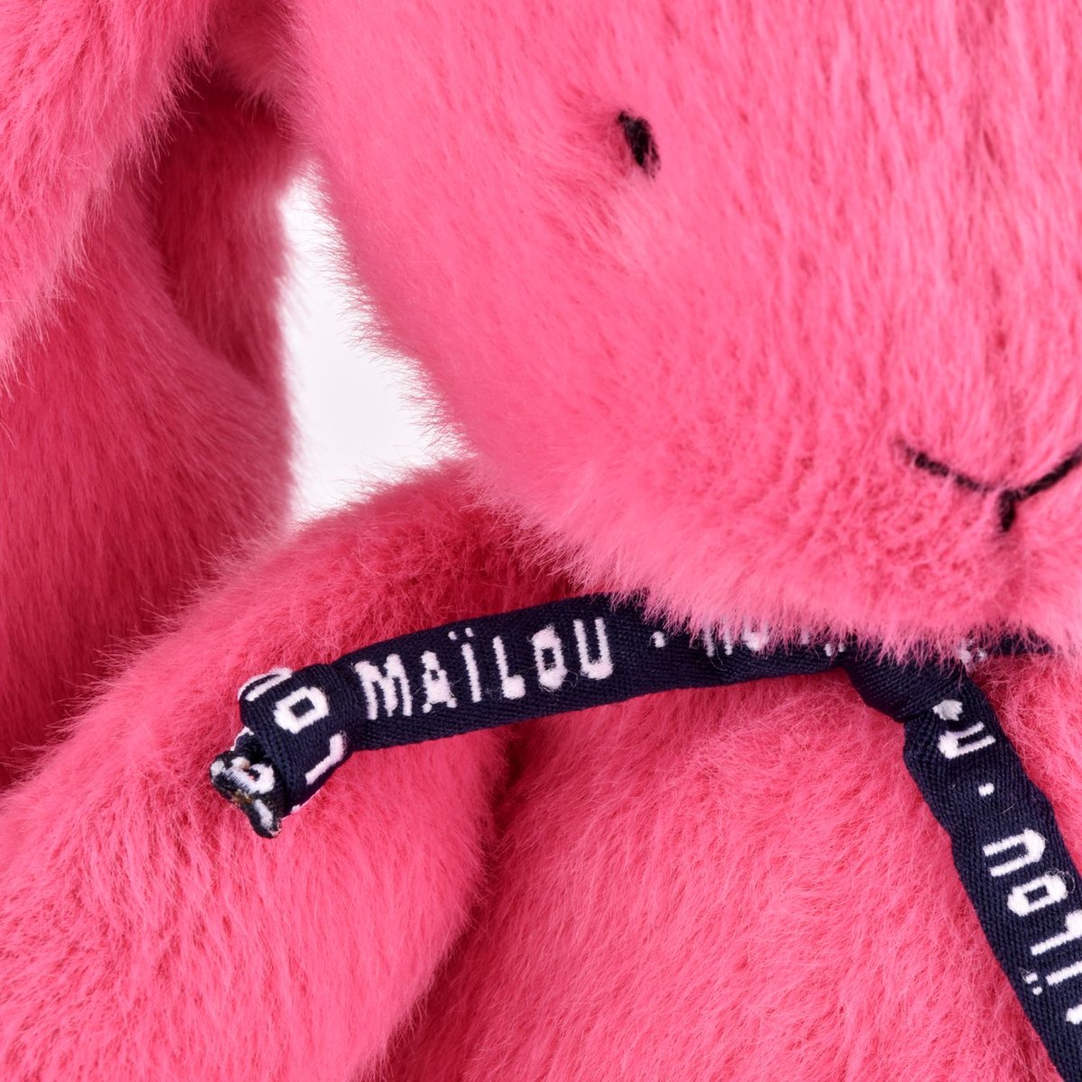 Peluche Lapin MELOE 37 cm rose bubble gum, MAILOU TRADITION