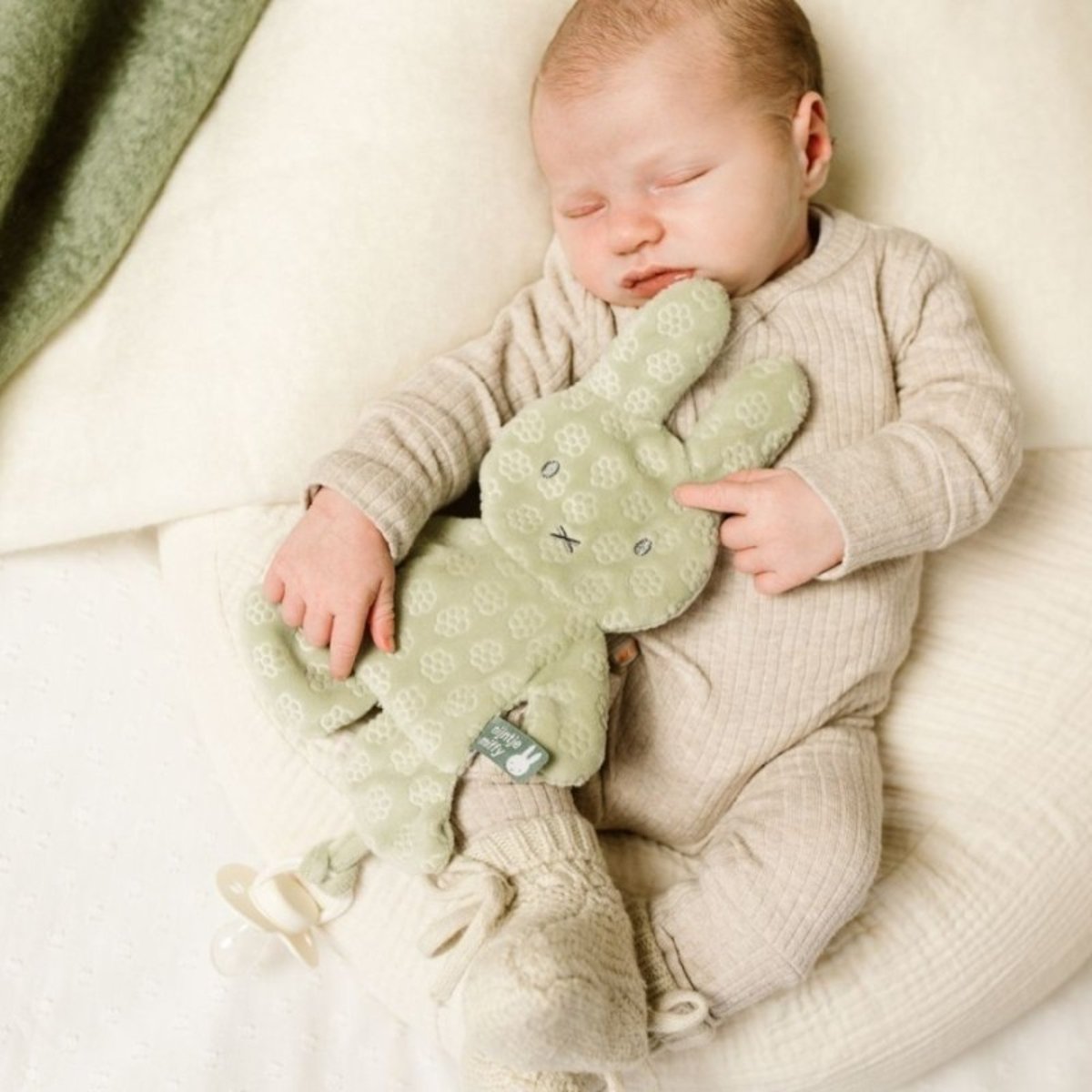 Doudou attache tétine  Miffy - Flower Vert vert, PIOUPIOU ET MERVEILLES