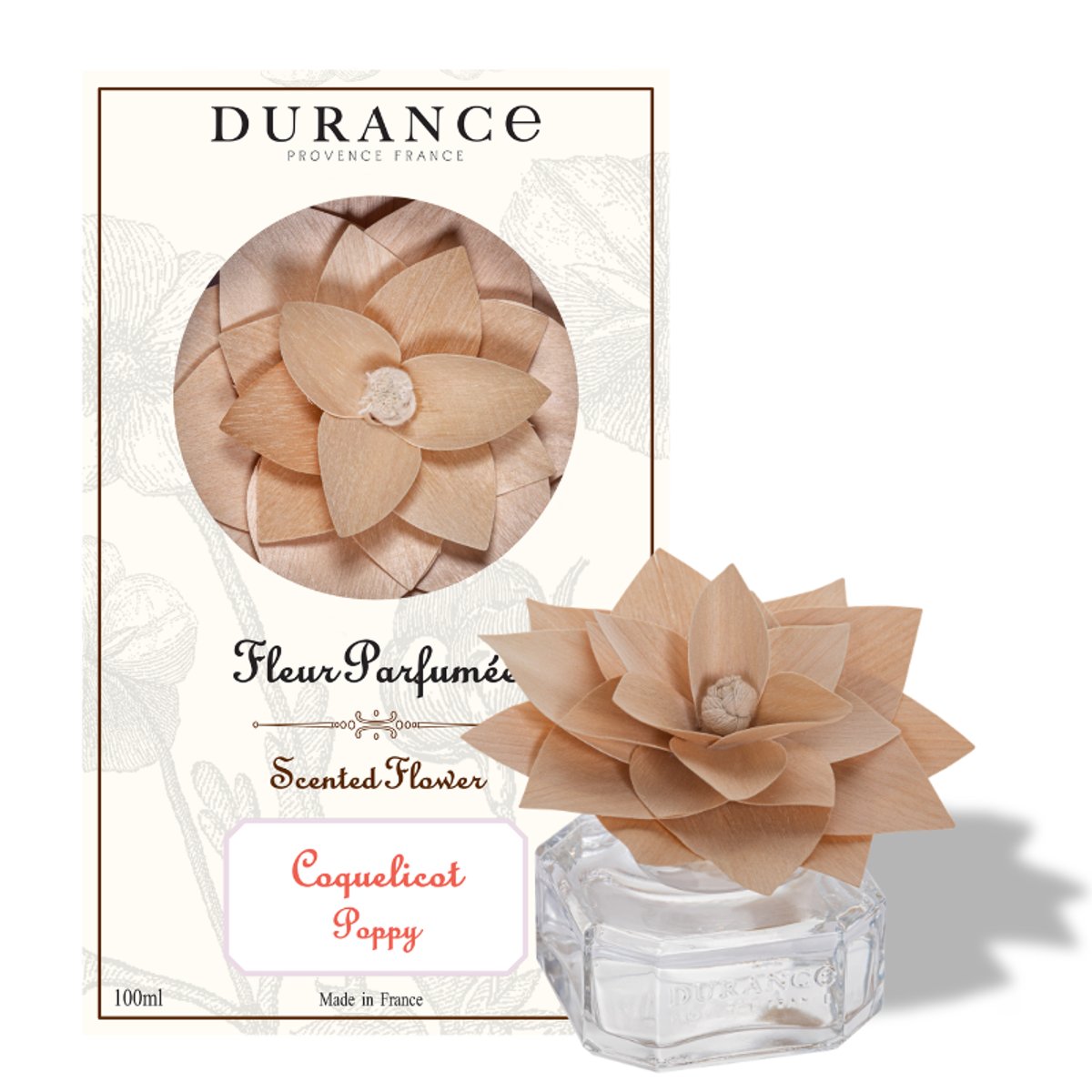 Fleur parfumée COQUELICOT couleur unique, DURANCE
