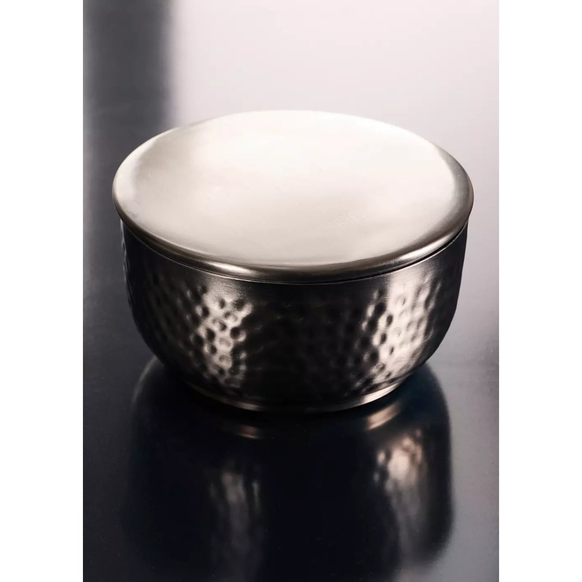Grande boîte en bois martelé argent, MANGO HOME