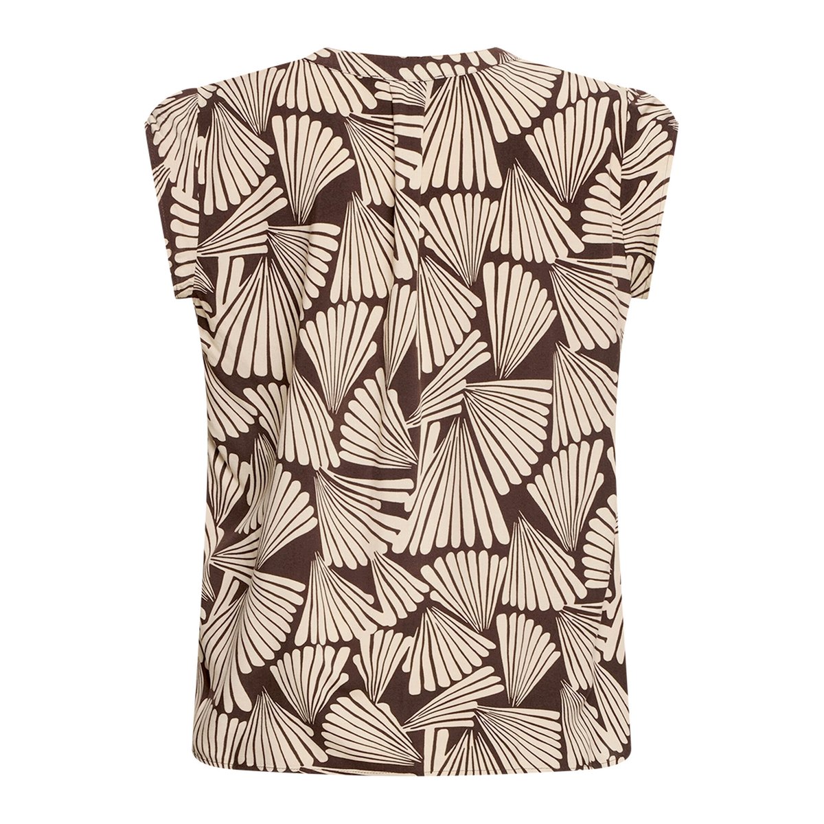 Tunique manches courtes marron/beige, BETTY BARCLAY