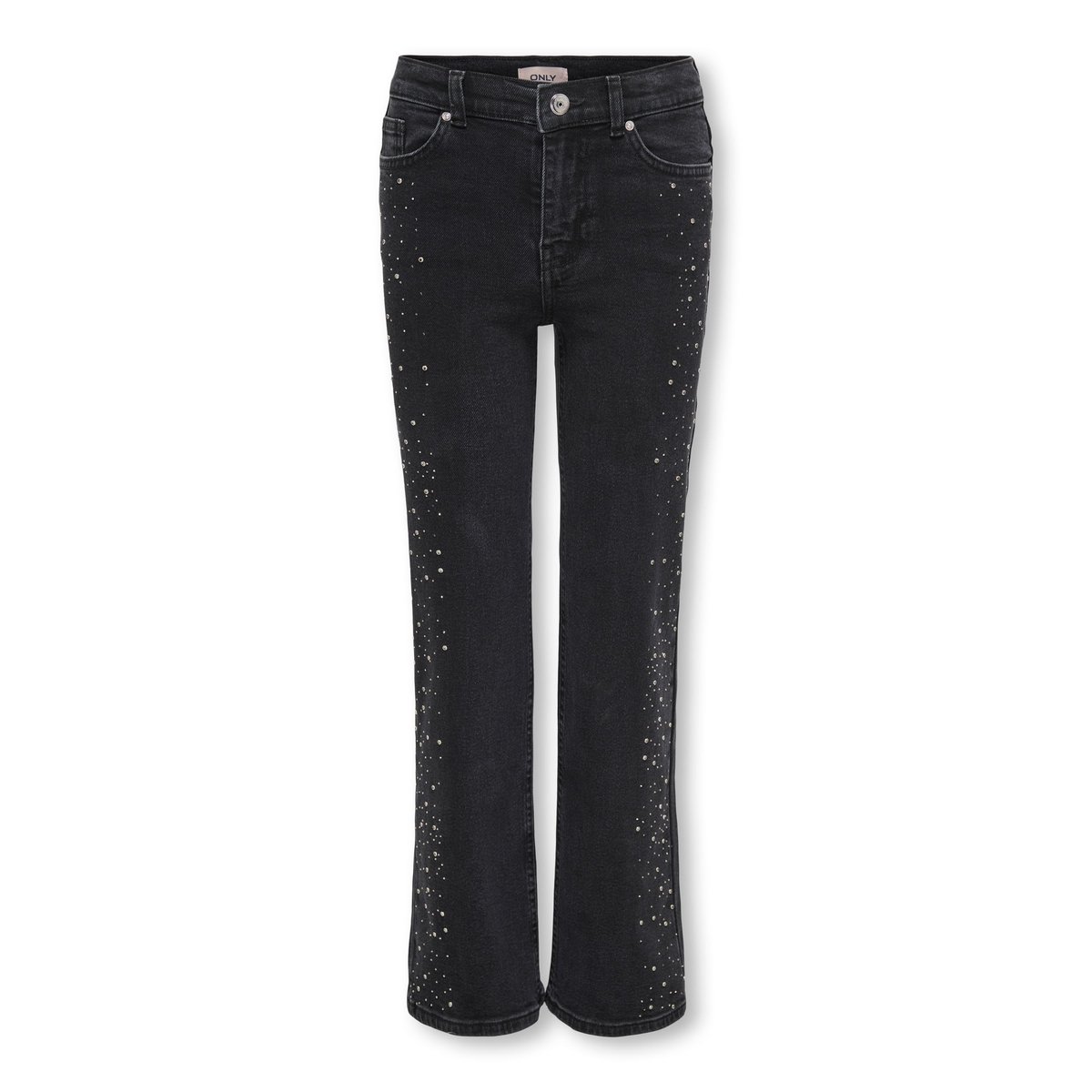 Jean À Jambe Large washed black, KIDS ONLY
