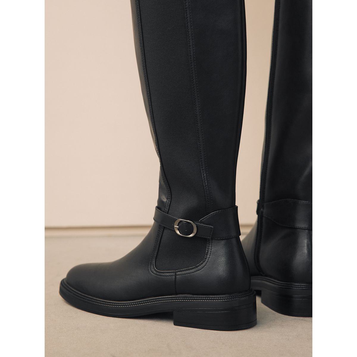 Bottes cavalières à boucle forever comfort® noir, NEXT