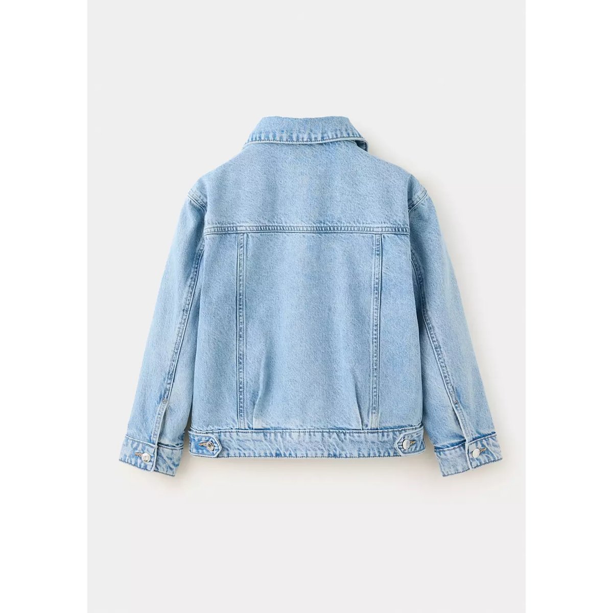 Blouson en jean essentiel bleu moyen, MANGO KIDS