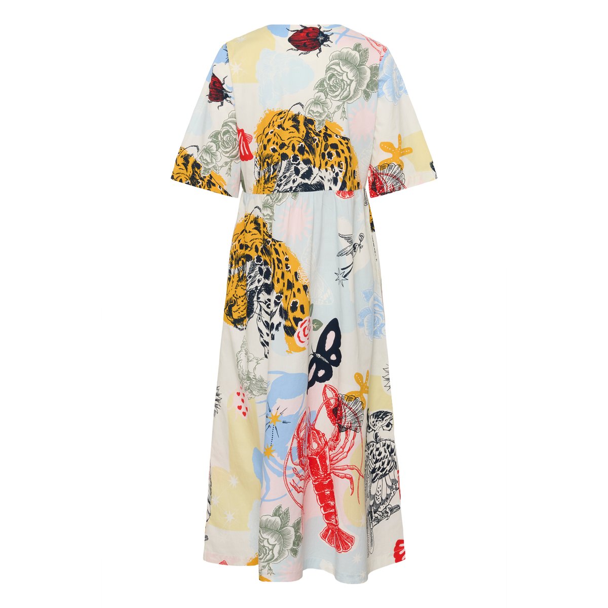 Robe bleu rouge blue/red animal, CULTURE