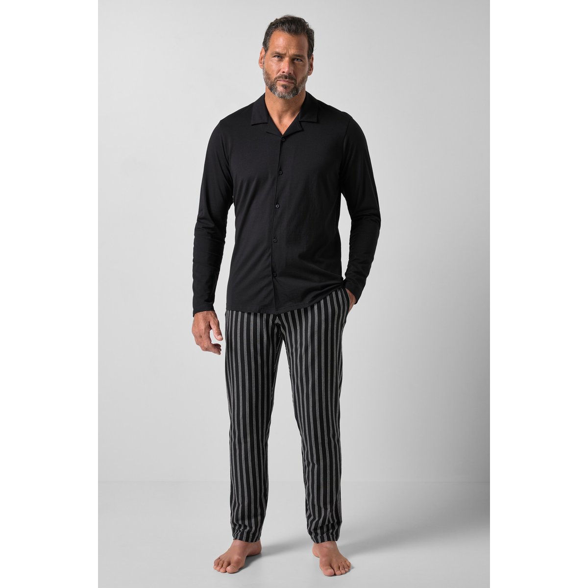 Pyjama, homewear, ensemble deux pièces noir, JP1880