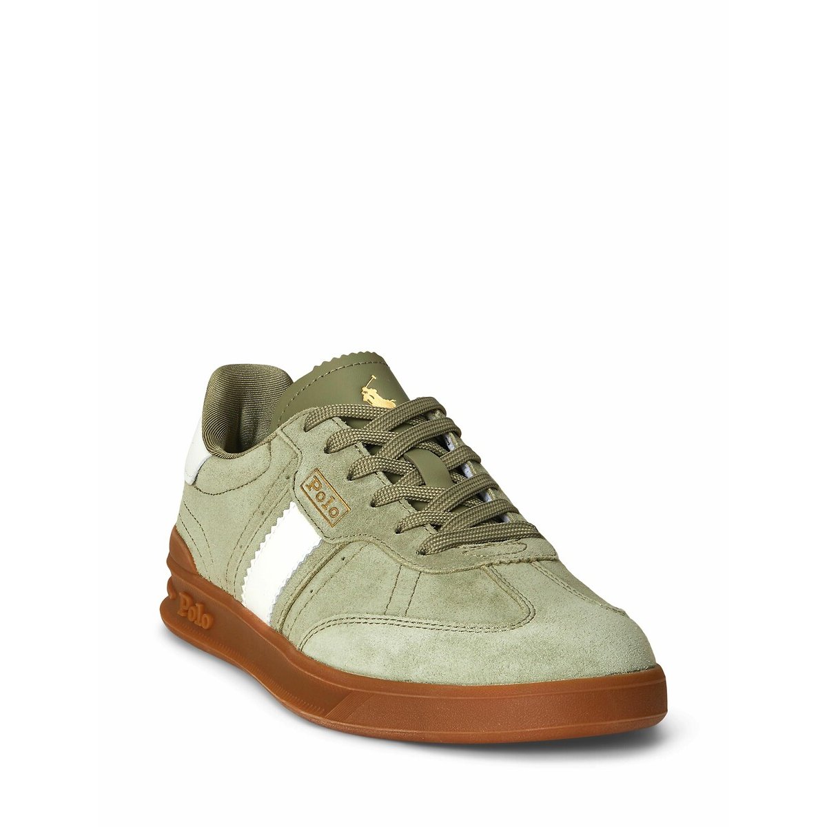 Hrt Aera PP trainers in suede sage green, POLO RALPH LAUREN
