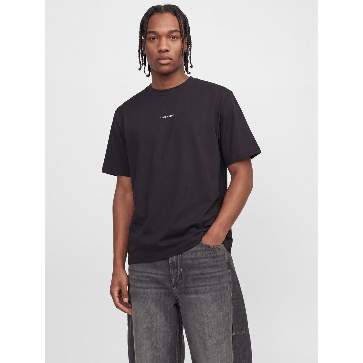 T-Shirt bright white 1, JACK & JONES