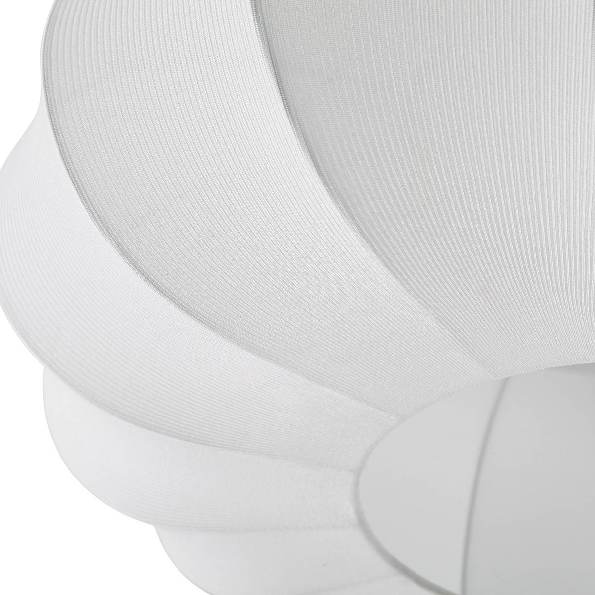 Plafonnier en textile scandinave, Helin blanc, LINDBY