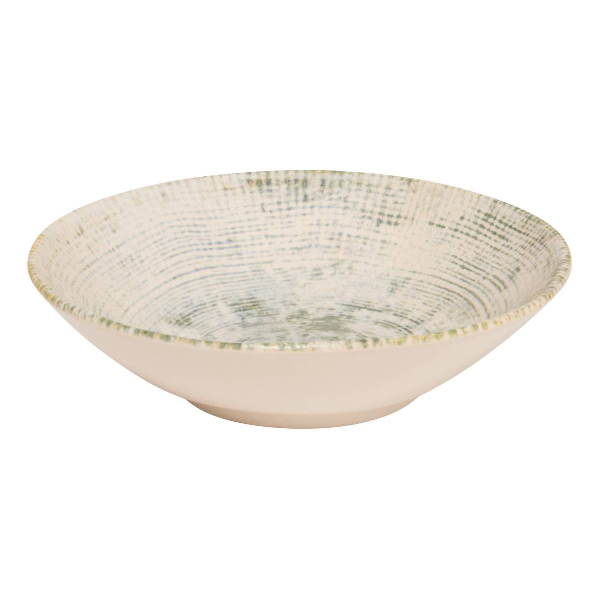 Assiette creuse D21cm ARIANE vert, ATMOSPHERA