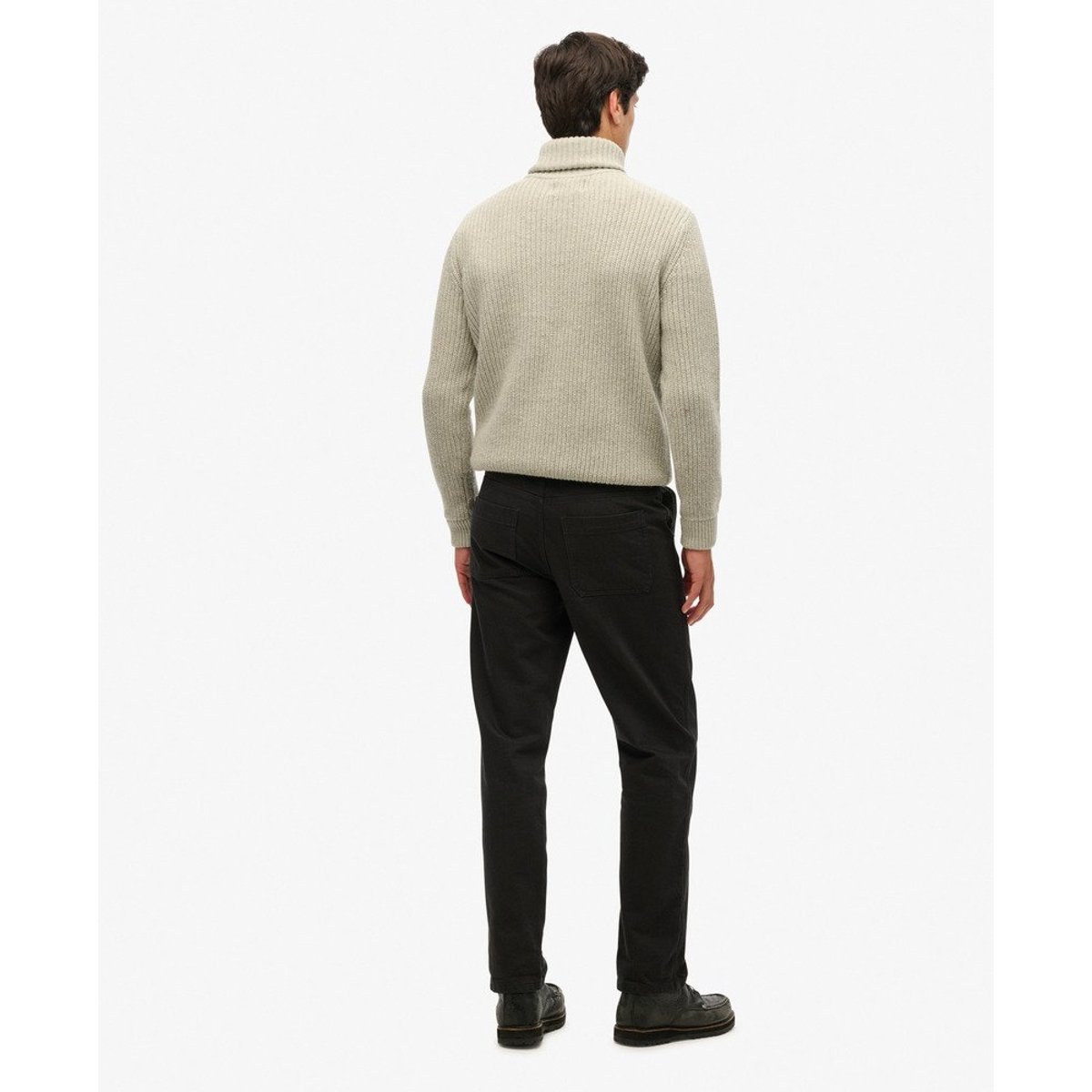 The Merchant Store-Pantalon workwear à cinq poches noir, SUPERDRY