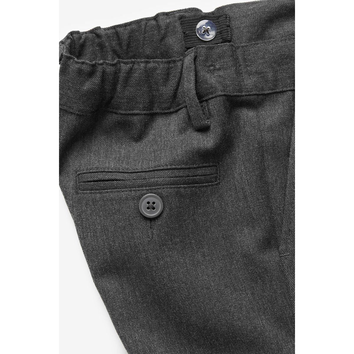 Pantalons pour l'école plissés sur le devant gris, NEXT